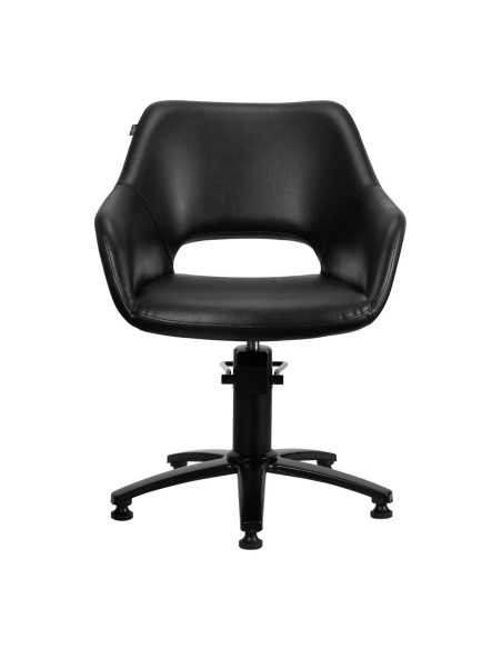 Sillón de peluquería Gabbiano Lima negro 