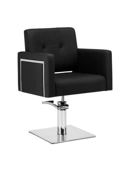 Fauteuil de coiffure noir Gabbiano Bergamo 