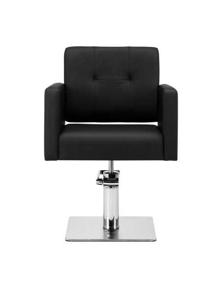 Fauteuil de coiffure noir Gabbiano Bergamo 
