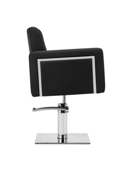 Fauteuil de coiffure noir Gabbiano Bergamo 