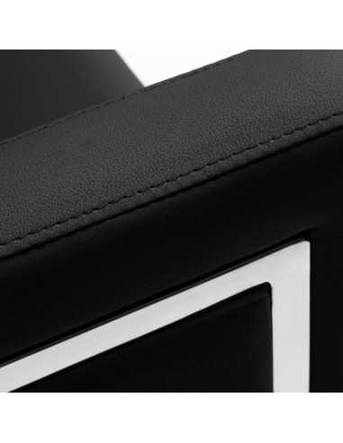 Fauteuil de coiffure noir gabbiano bergamo {attributes}
