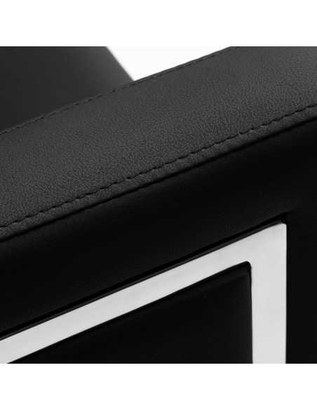 Fauteuil de coiffure noir Gabbiano Bergamo 