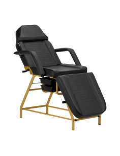 Poltrona cosmetica 557G con cuvette nero-oro