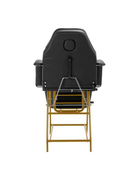 Chaise cosmétique 557G avec cuvettes or-noir