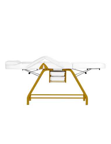 Chaise cosmétique 557G avec cuvettes or blanc
