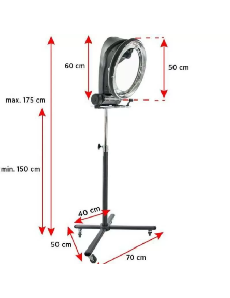 Climazon infrarouge rotatif 1300w gris 