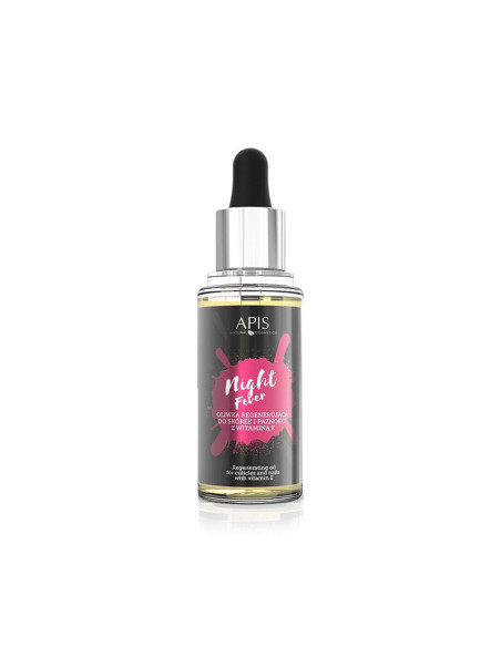 Apis Night Fever Olive Regenerating Cuticle and Nail Treatment with Vitamin E, 30 ml