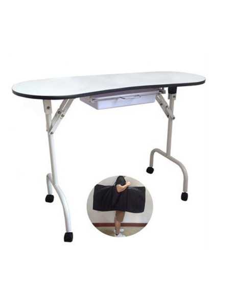 Bureau pliant 4031 blanc + sac 