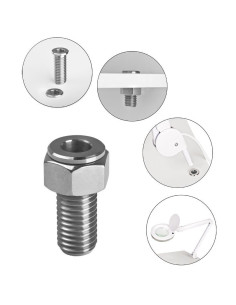 Porte-lampe loupe tube Inox 