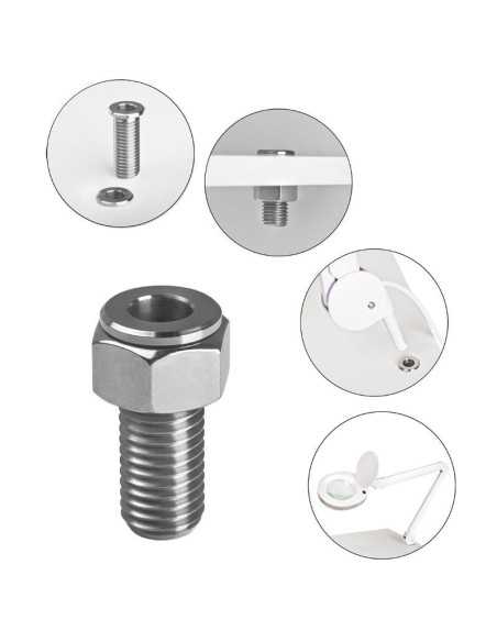 Porte-lampe loupe tube Inox 