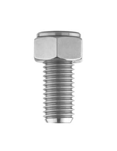 Portalampada con lente d'ingrandimento in tubo inox
