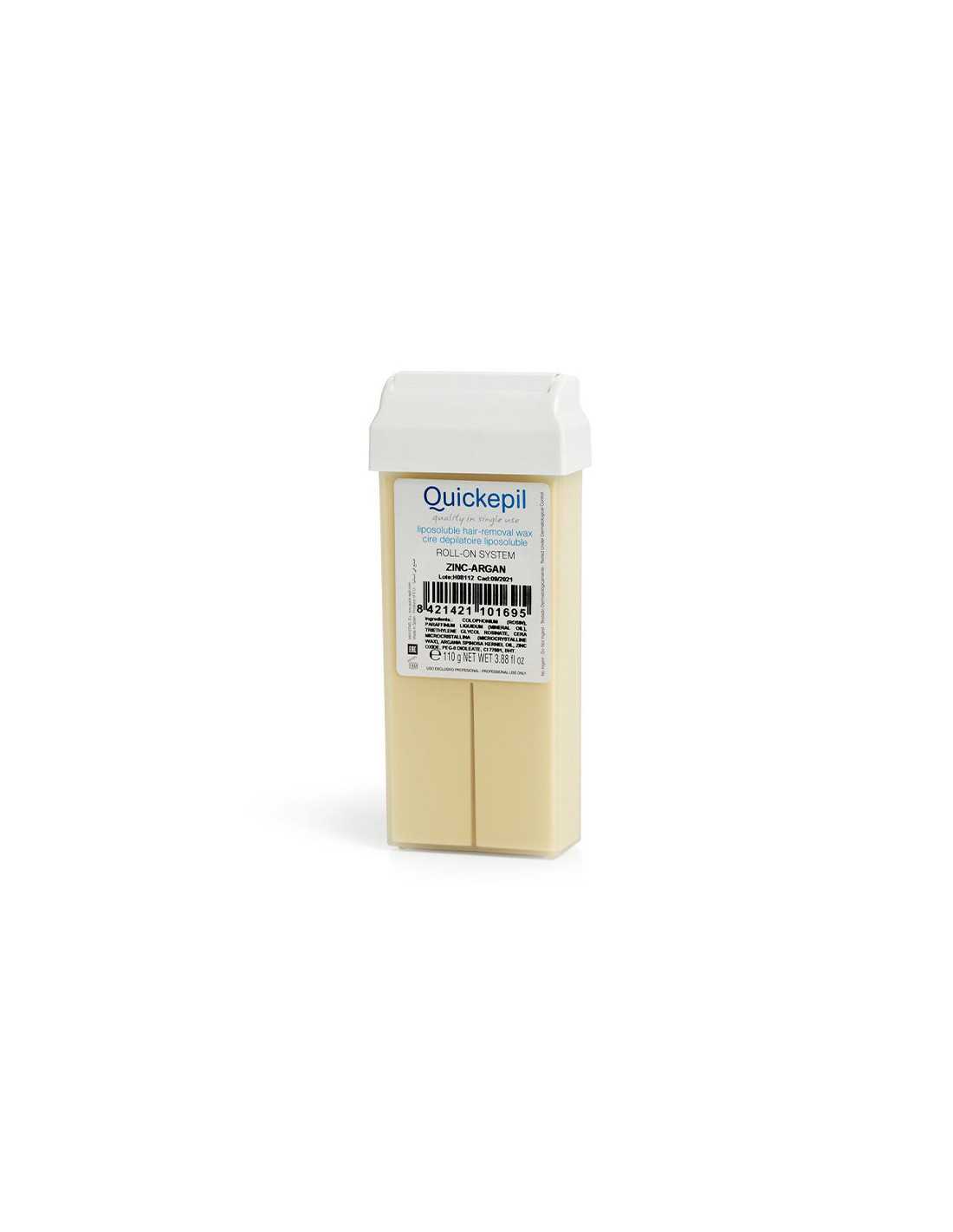 Quickepil Enthaarungswachsrolle Zink-Argan 110 g