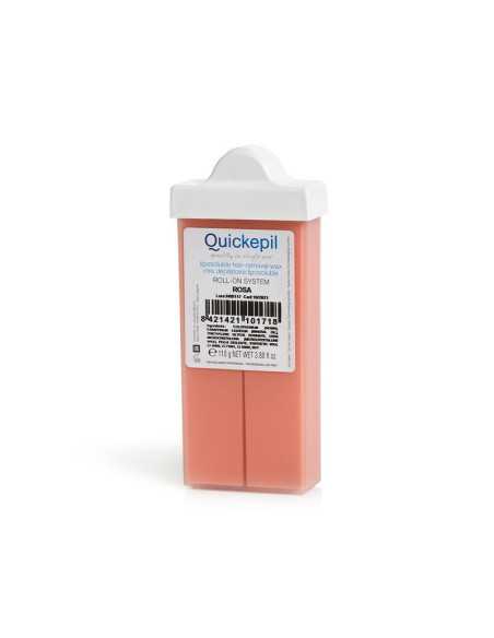 Quickepil Cire Épilatoire Visage Rouleau Étroit Rose 110g 
