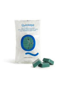 QUICKEPIL DEPILATION HARD WAX WITHOUT STRIP FOR DEPILATION VEGETAL 1KG GREEN 