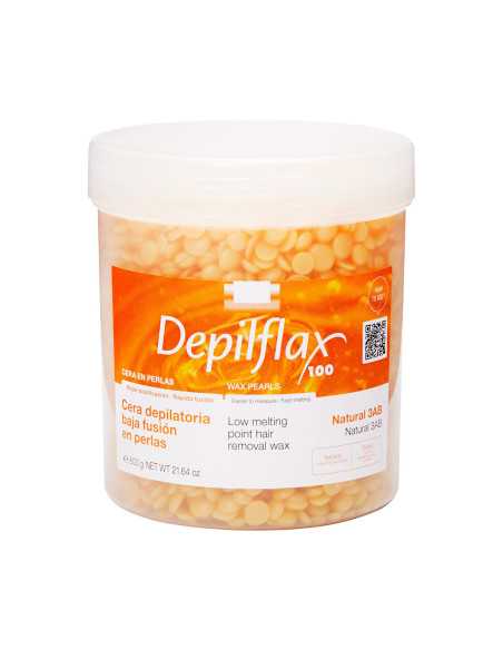DEPILFLAX 100 CIRE DURE SANS BANDE POUR EPILATION PERLE 600G NATUREL 
