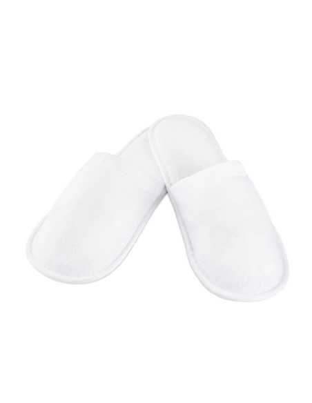 Chaussons entièrement en éponge blanche 