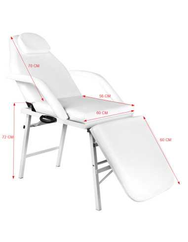 Sillón de cosmética plegable A 270 blanco 