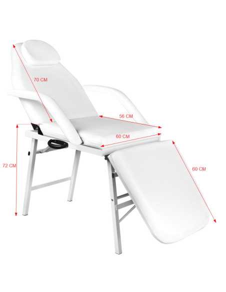 Chaise cosmétique pliante A 270 blanc 