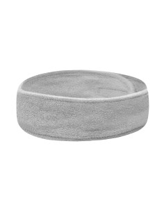 Graues Frottee-Stirnband 