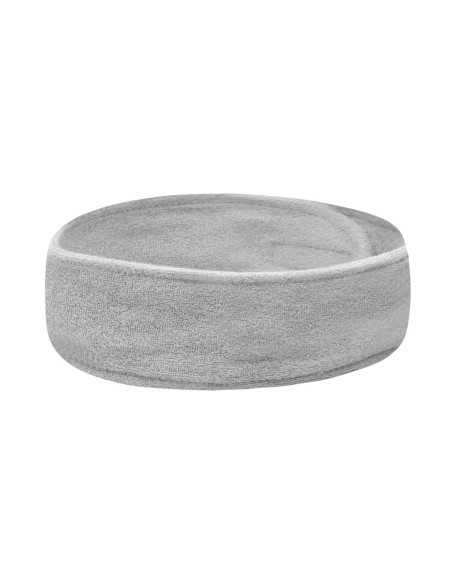 Graues Frottee-Stirnband 