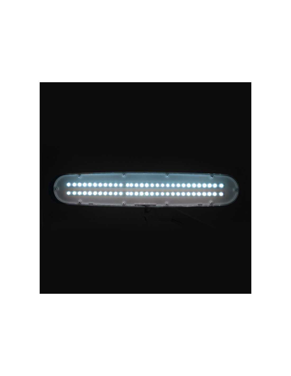 Elegante 801-l LED workshop lamp with adjustable base. White light intensity