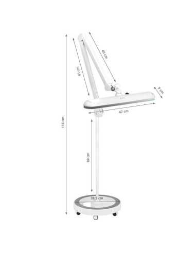 Lampa warsztatowa led Elegante 801-l ze statywem reg. natężenie światła white 