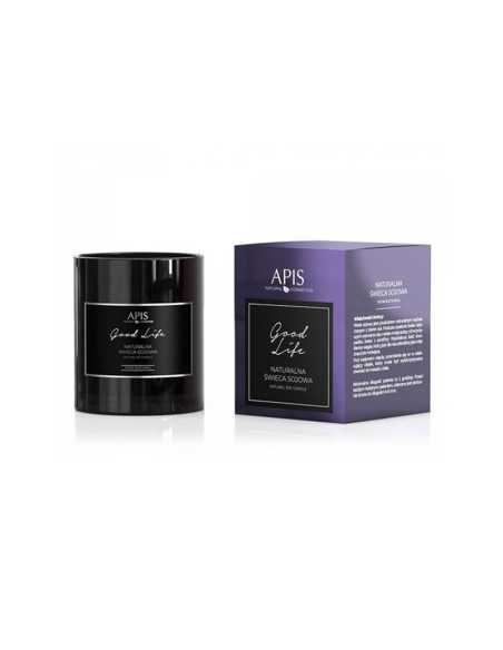 Bougie de soja naturelle Apis bonne vie 220 g 