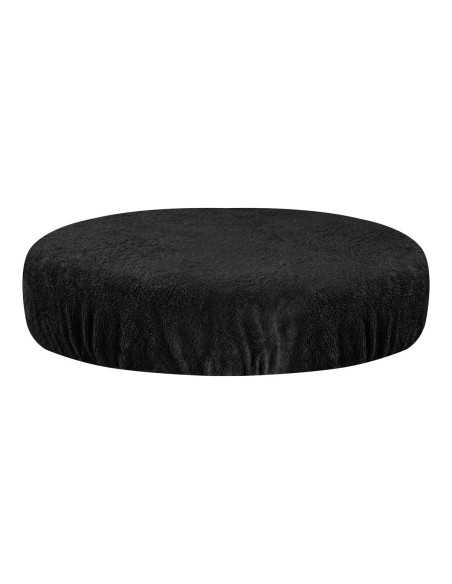 Housse éponge pour tabouret noir 