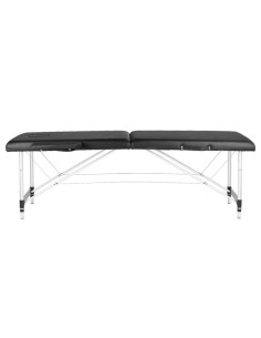 Stół składany do masażu aluminiowy komfort Activ Fizjo 2 segmenty czarny  2