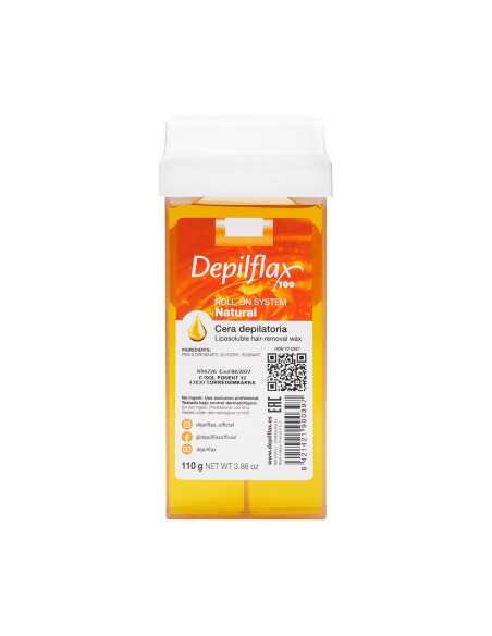 Depilflax 100 rouleau de cire à épiler naturel 110 g 