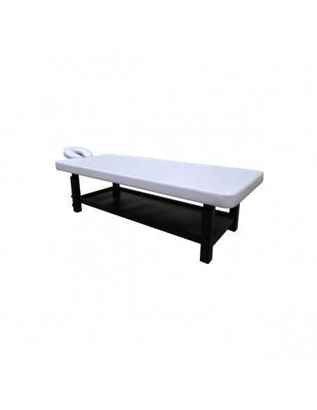 Mesa de masaje ayurvédico blanco negro