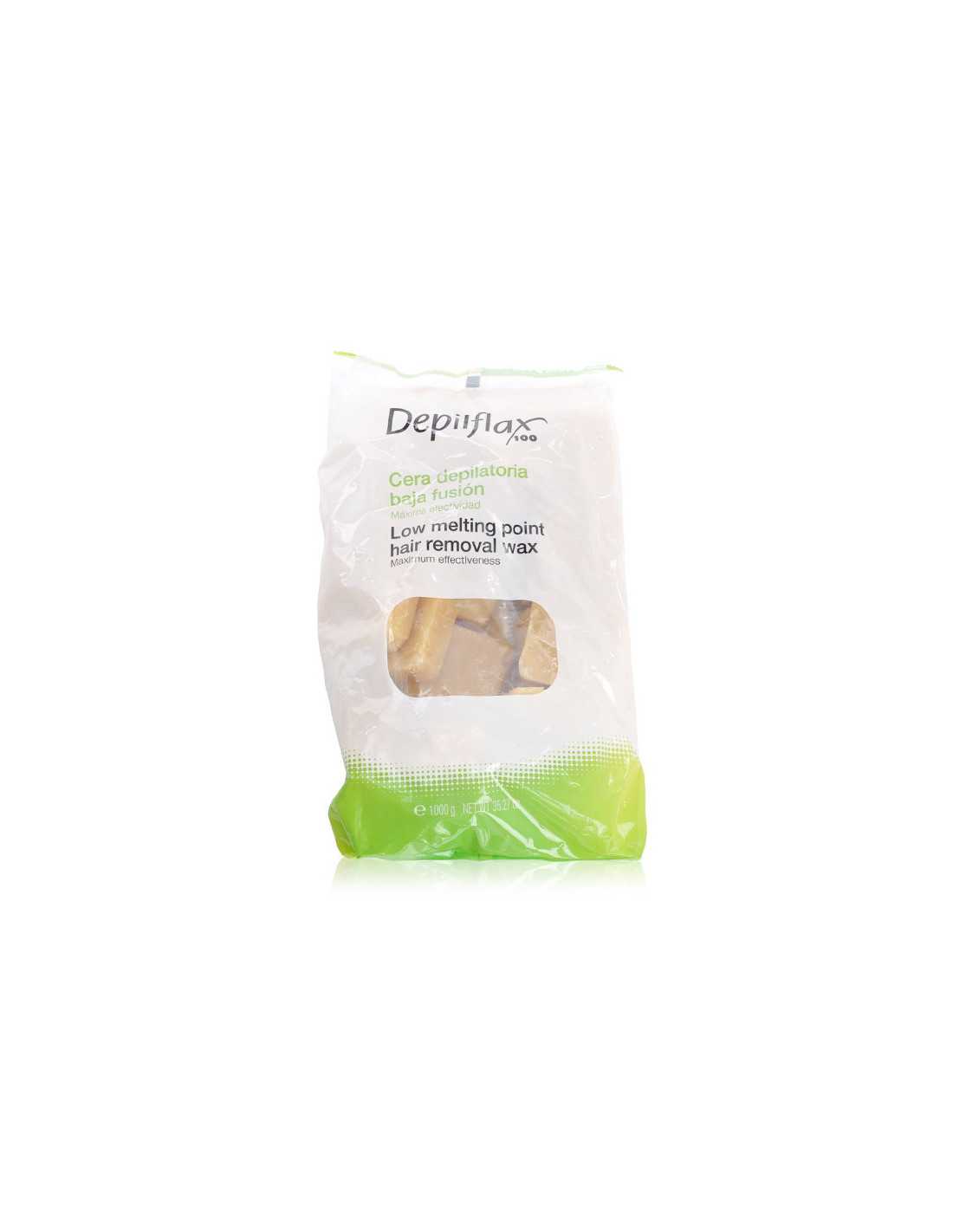 DEPILFLAX HARD WAX WITHOUT STRIPS FOR HAIR REMOVAL 1KG NATURAL