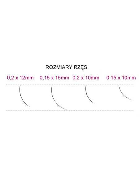 Faux cils J 0,15 x 10 mm 0,25 g