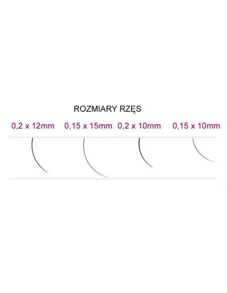 Syis - eyelashes J 0.20 x 12 mm 0.25 g 