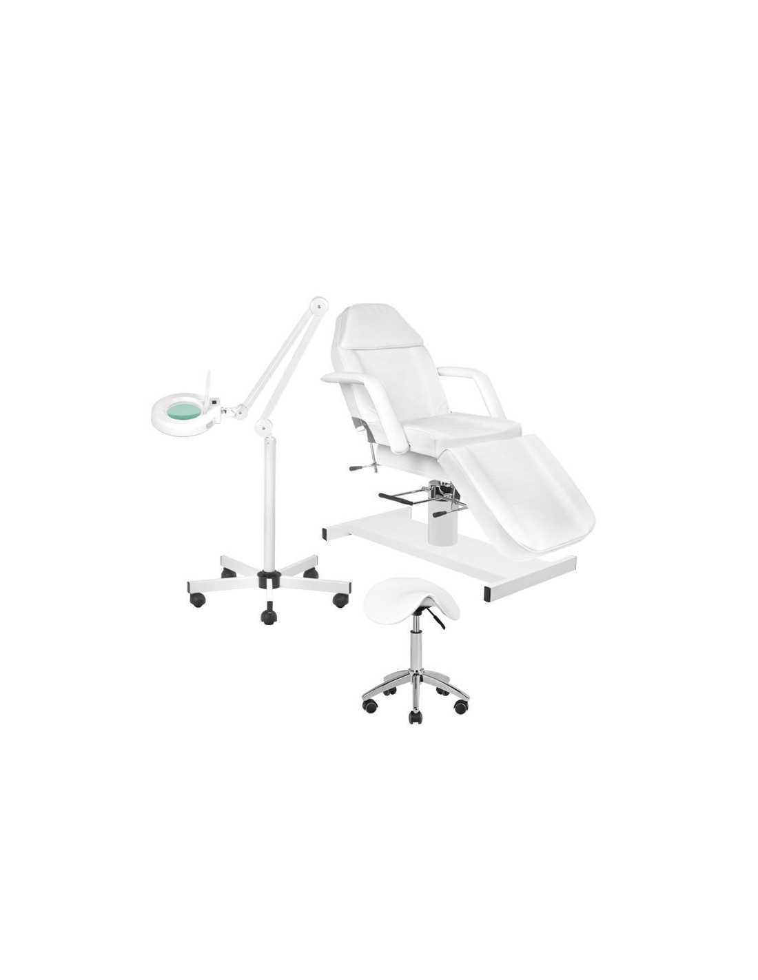 Set aus 210 Sessel + S5 LED Lupenleuchte + 302 Hocker