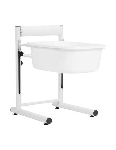 Plateau de pédicure réglable en hauteur, blanc 