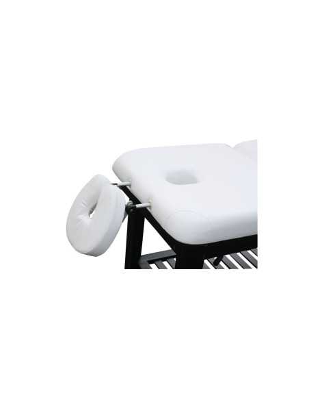 Massage Table 2216.A26.DB Fixed massage table 2 sections in wenge-colored wood