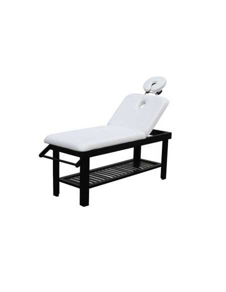 Massage Table 2216.A26.DB Fixed massage table 2 sections in wenge-colored wood