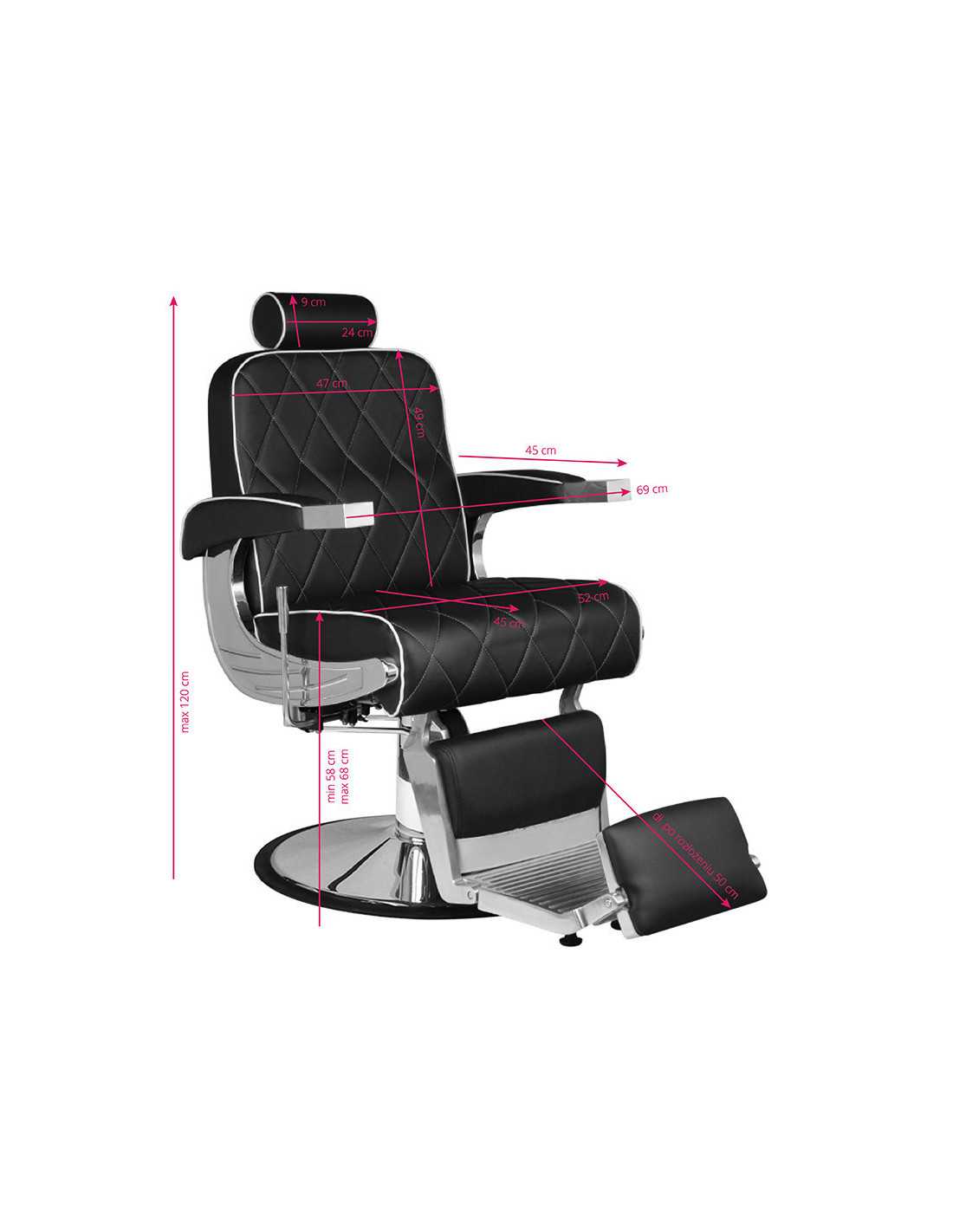 Royal x black Barber chair 