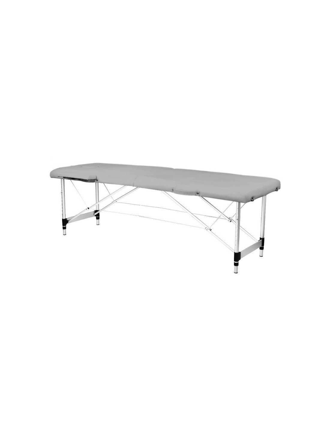 Camilla plegable aluminio confort Activ Fizjo 2 segmentos gris 