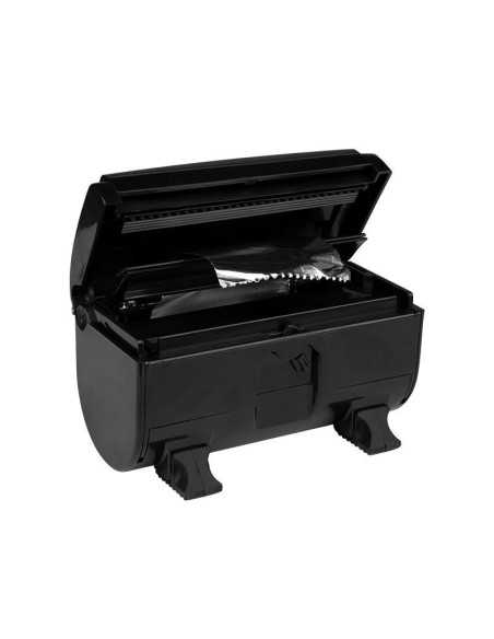 Dispensador de papel de aluminio negro 