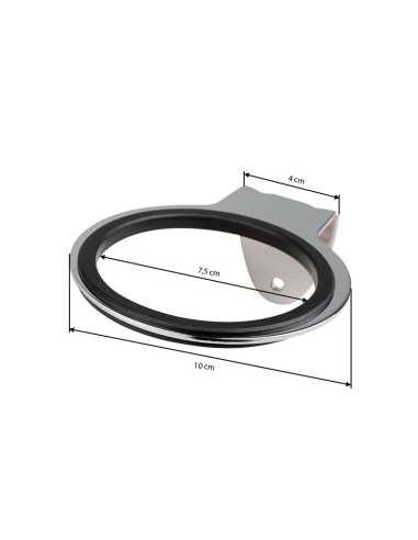 Q96 chrome hair dryer wall mount