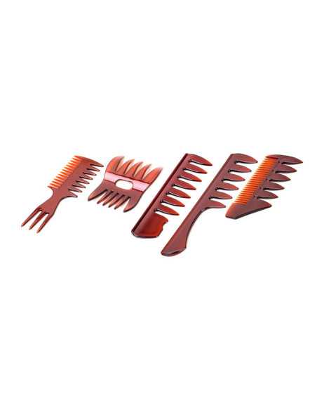 Jeu de peignes à dents larges 5 pcs 