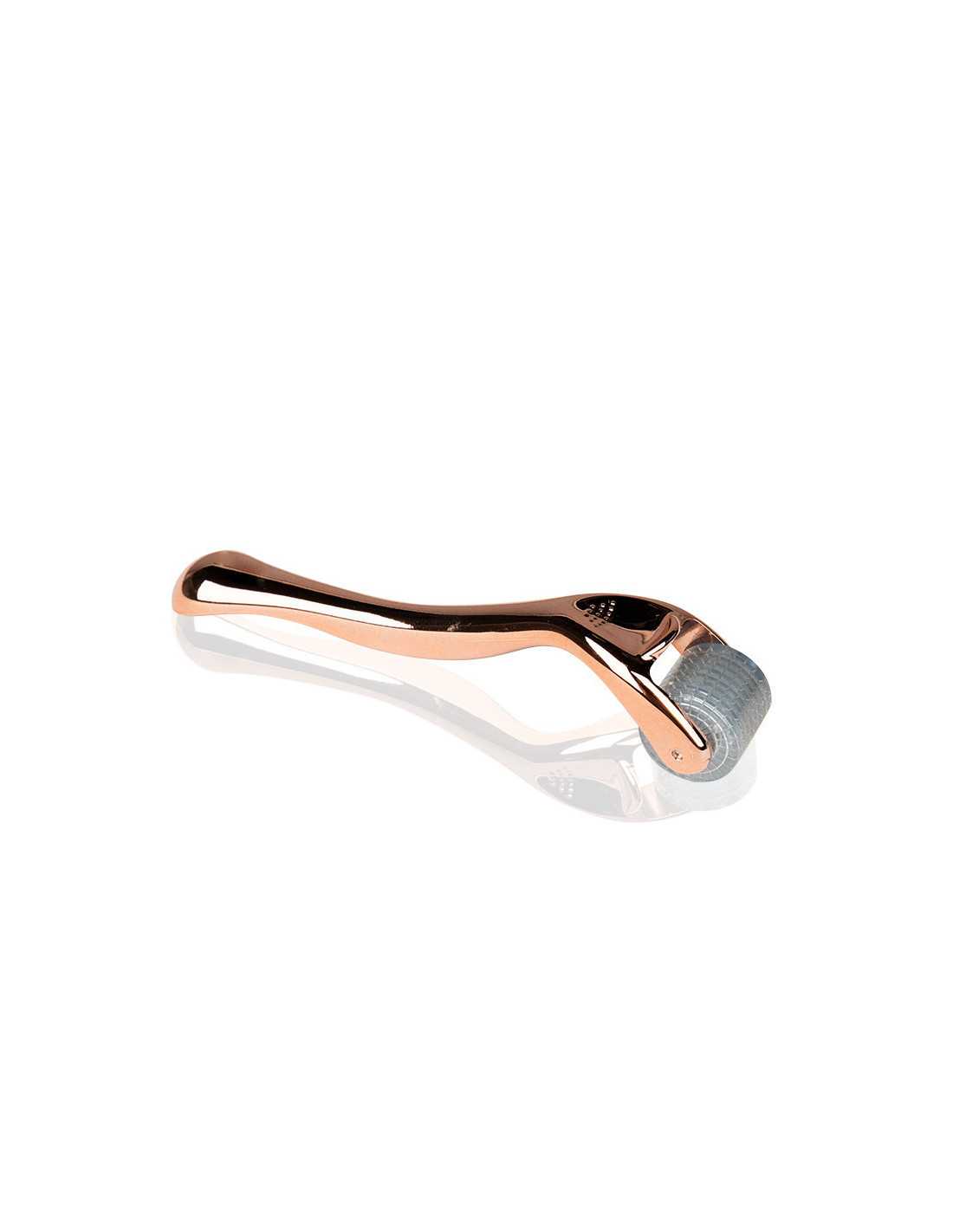 Derma roller do mezoterapii rose gold 1,0 mm 192 igły tytanowe 