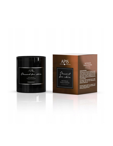 Bougie de soja naturel Apis, dessert pour la peau 220 g 
