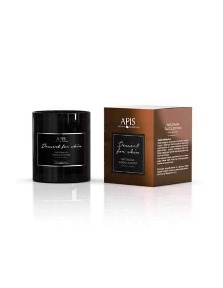 Bougie de soja naturel Apis, dessert pour la peau 220 g 