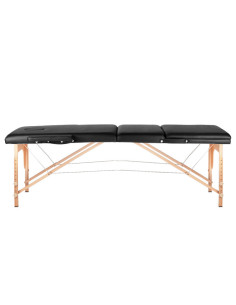 Comfort Activ Fizjo Lettino da massaggio pieghevole in legno a 3 segmenti nero 2
