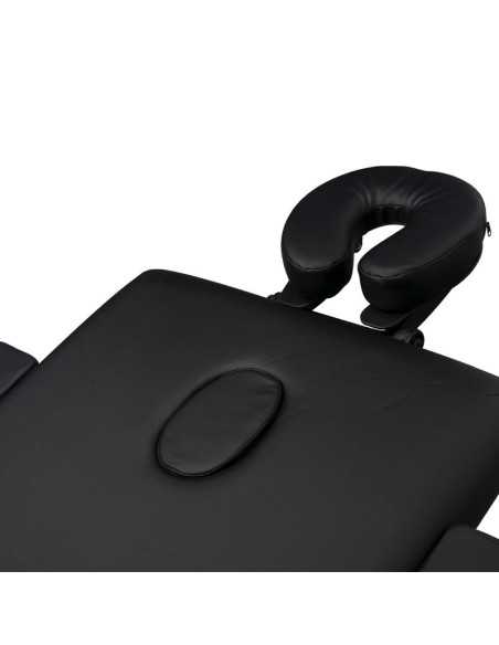 Comfort Activ Fizjo Lettino da massaggio pieghevole in legno a 3 segmenti nero
