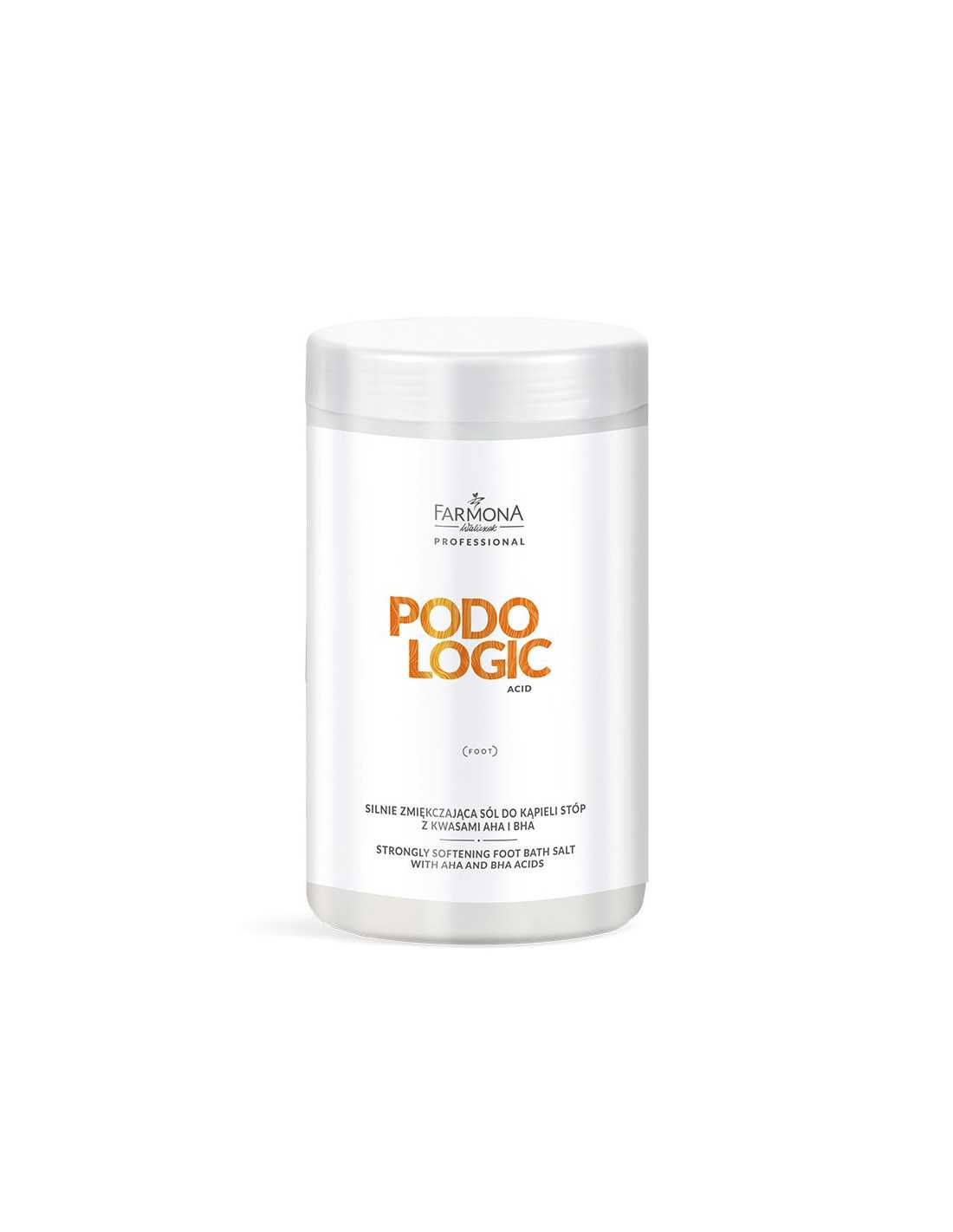 Farmona Podiatric Acid, stark weichmachendes Fußbadesalz mit AHA- und BHA-Säuren, 1400 g