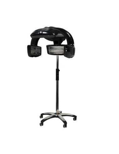 Parrucchiere Lampada climazon su treppiede per salone professionale vista laterale
